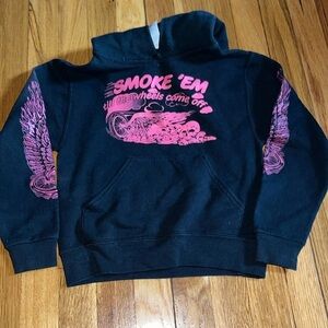 Super rare future biker kids smoke em hoodie vintage GUC size 4/5.